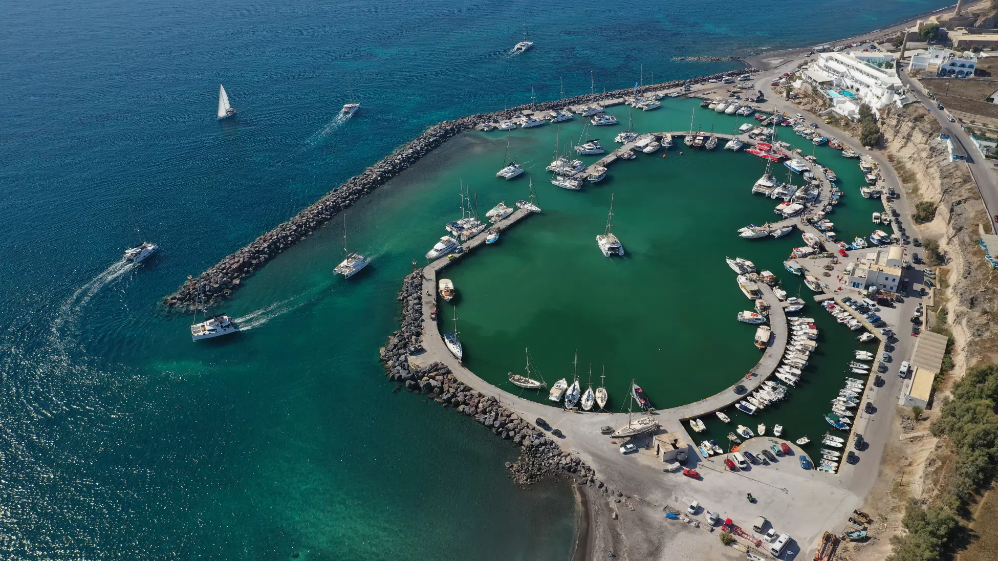 Marina Vlychada Santorini car rental Santorini Car Rentals